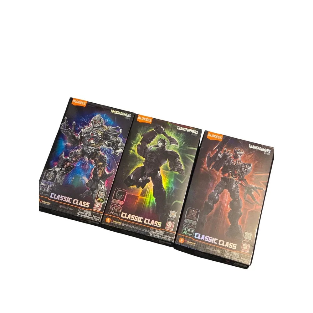 Blokees Transformers Megatron Optimus Primal Scourge Model‎ Kits Lot of 3 - NEW
